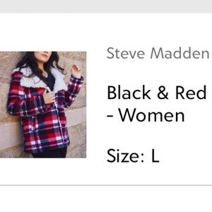 Steve Madden plaid coat
